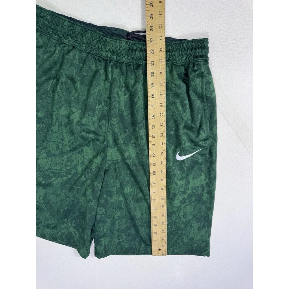 Nike Michigan State Spartans Basketball Shorts Mens 2XL Green Zip Pockets NCAA